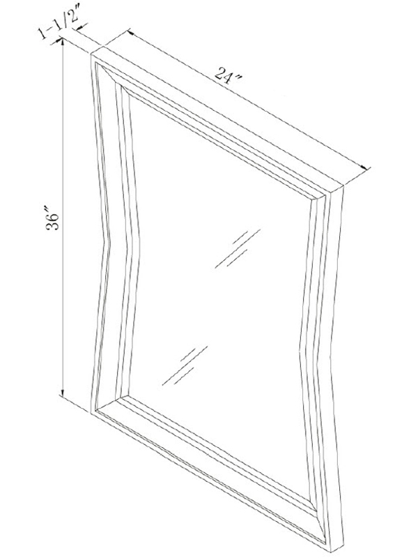 Optional Mirror - Dimensions Optional Mirror - Dimensions