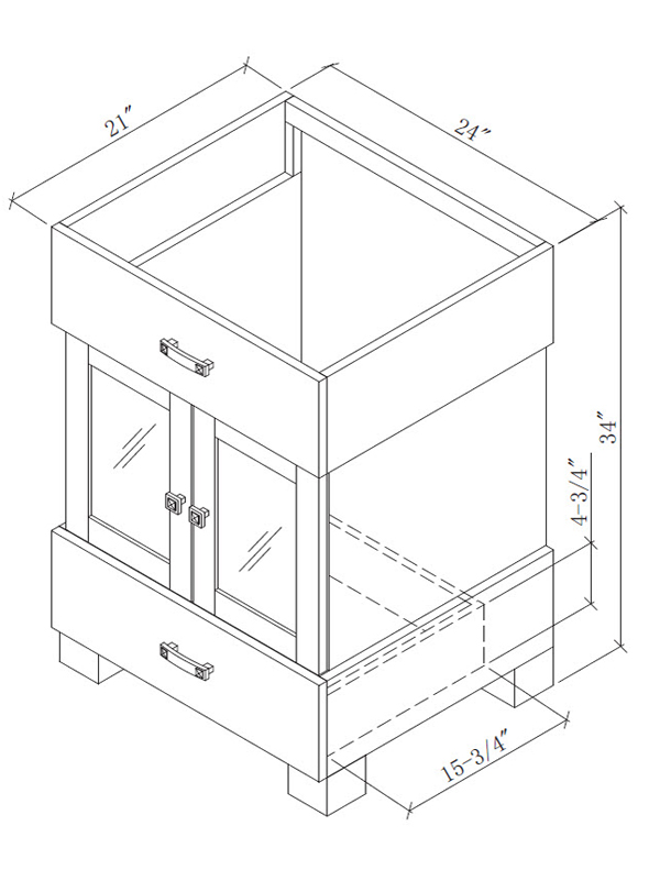 24" Citation Single Bath Vanity - Dimensions 24" Citation Single Bath Vanity - Dimensions