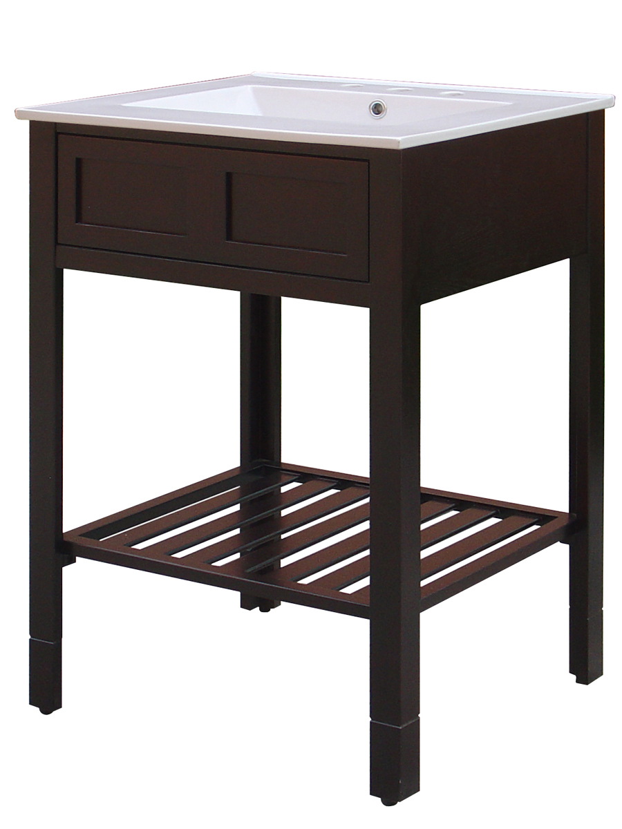 24" Parsons Single Vanity - with optional top