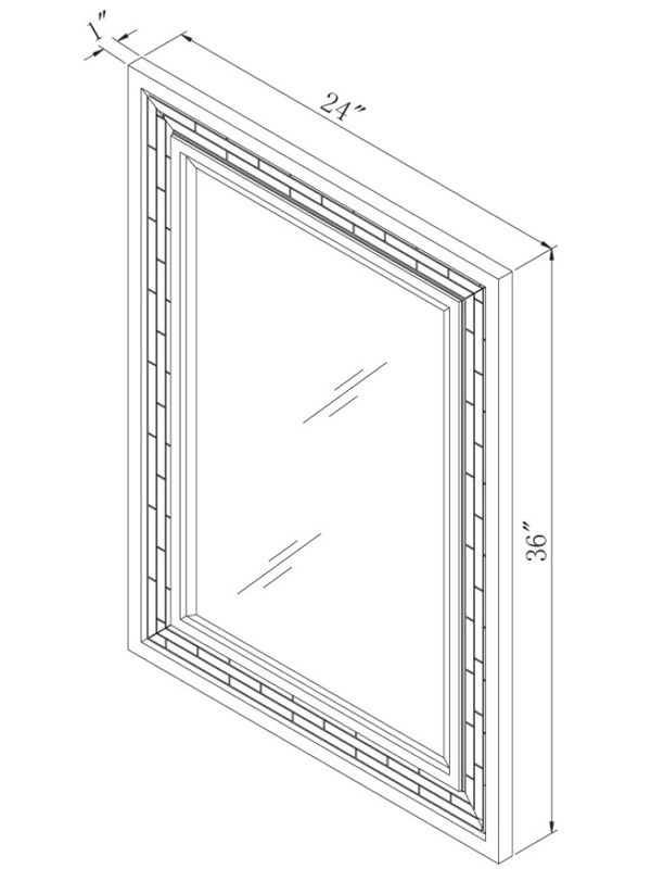 Optional Mirror - Dimensions Optional Mirror - Dimensions