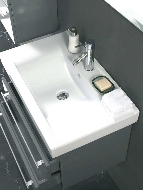 Integrated ceramic sink top