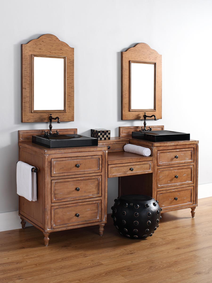 Shown with Wood Top (Vessel Sink Shown Not Included) Shown with Wood Top (Vessel Sink Shown Not Included)