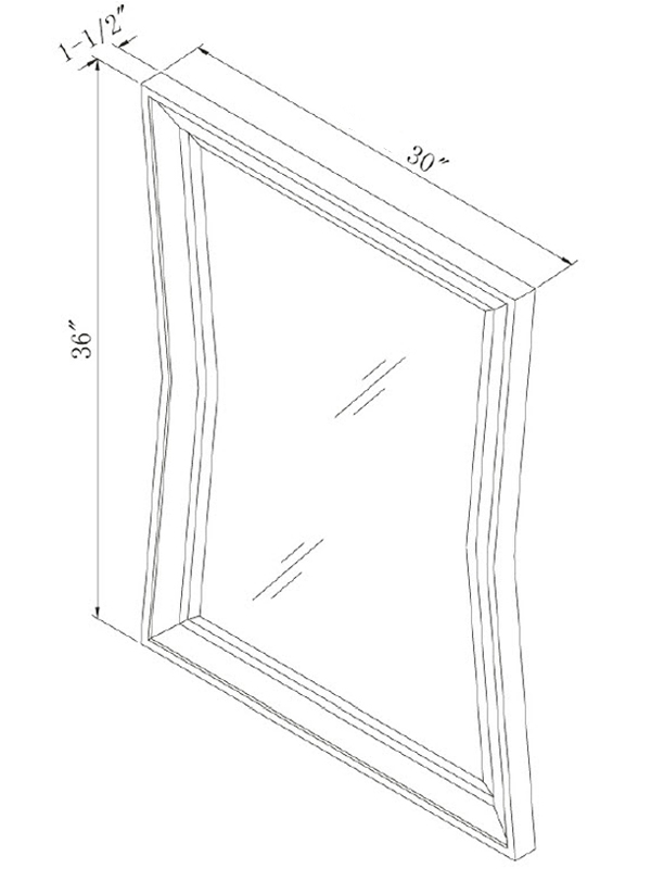 Optional Mirror - Dimensions Optional Mirror - Dimensions