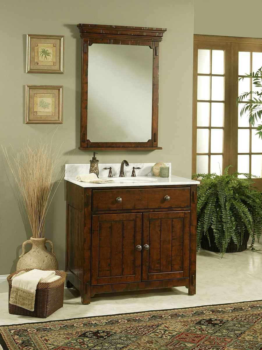 30" Milltown Single Vanity - shown with optional mirror 30" Milltown Single Vanity - shown with optional mirror