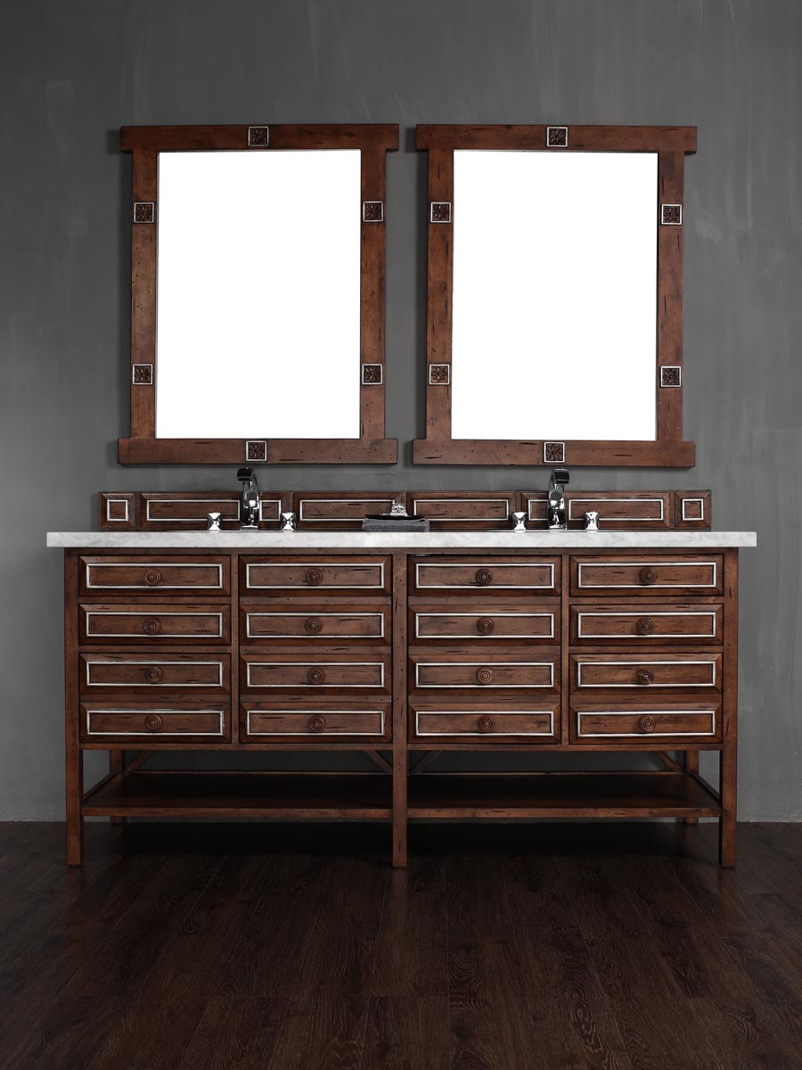 Shown with White Carrera Marble Top Shown with White Carrera Marble Top