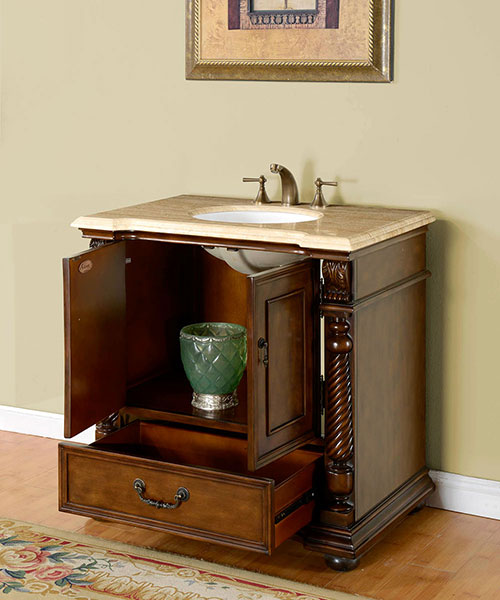 Double-Door Cabinet and Single Drawer