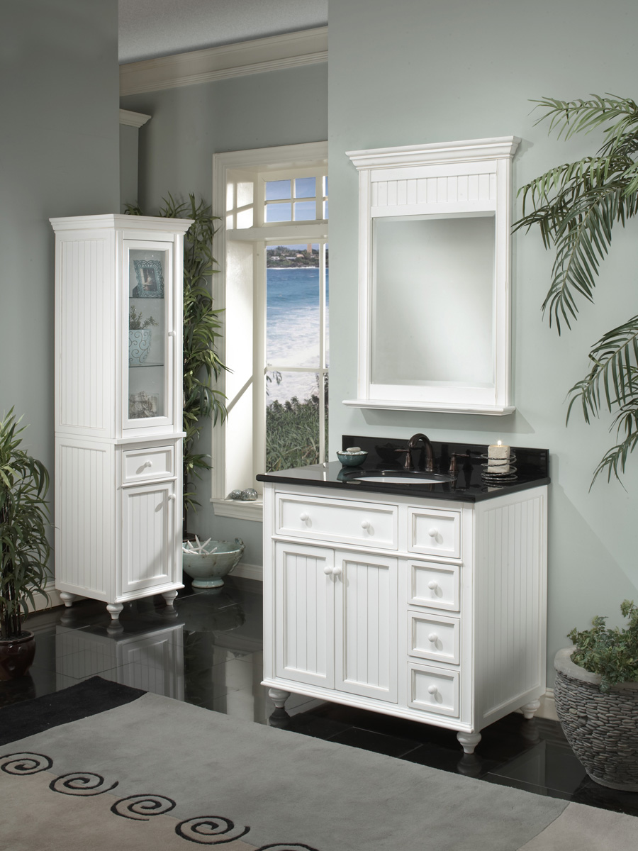 36" Cottage Retreat Single Vanity - shown with optional mirror 36" Cottage Retreat Single Vanity - shown with optional mirror
