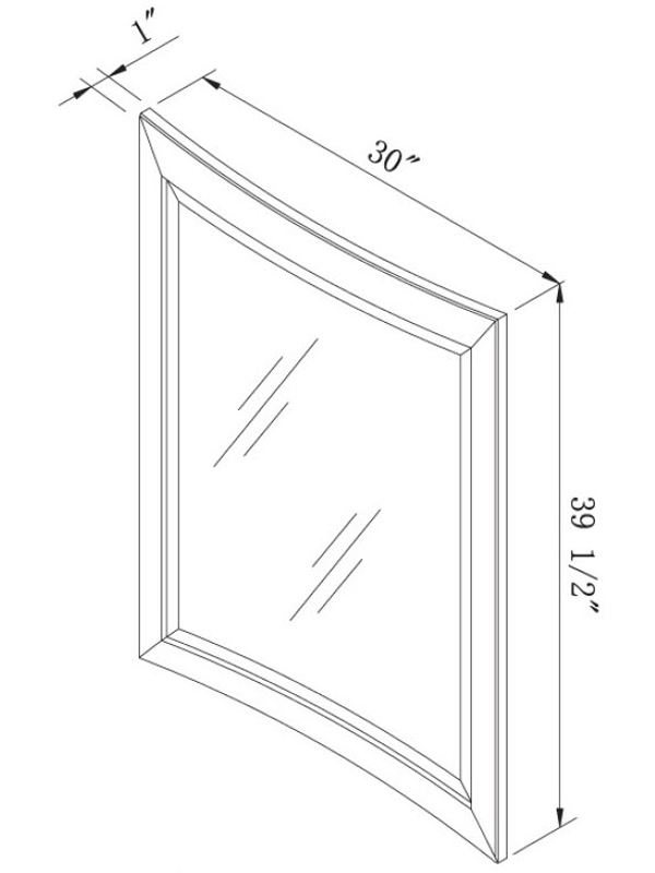 Optional Mirror - Dimensions Optional Mirror - Dimensions