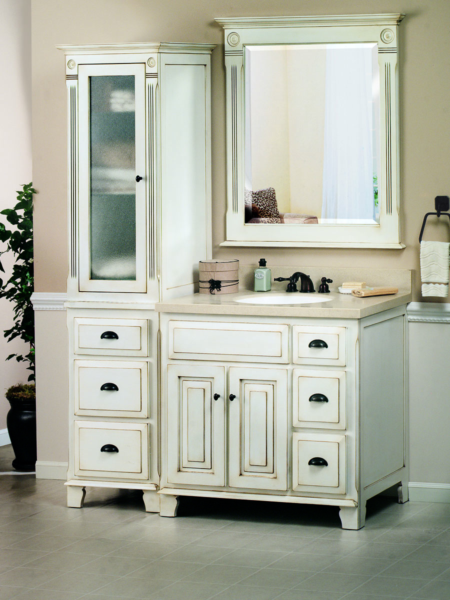 36" Victorian Single Vanity - shown with optional top