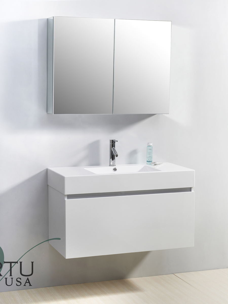 39" Zuri Single Bath Vanity in White 39" Zuri Single Bath Vanity in White