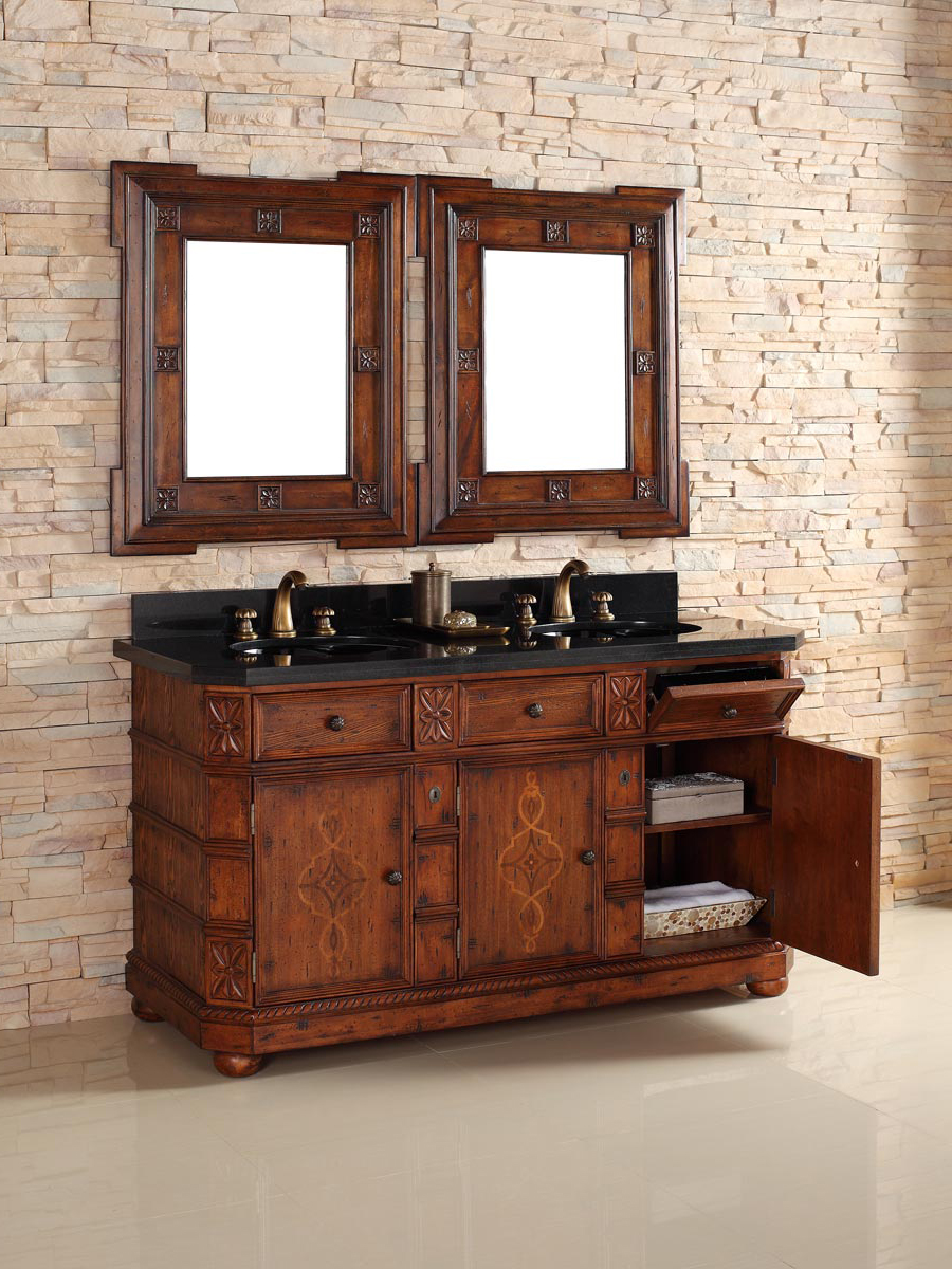 Shown with Absolute Black (Polished) Stone Top (backsplash shown is not available) Shown with Absolute Black (Polished) Stone Top (backsplash shown is not available)