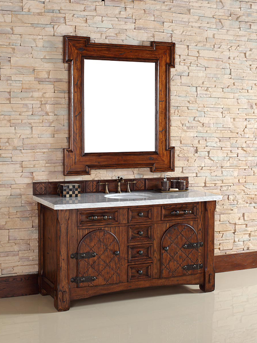 Shown with White Carrera Marble Top Shown with White Carrera Marble Top