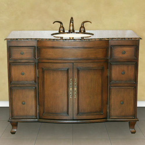 48" Norcia Single Bath Vanity - with Baltic Brown Granite Top 48" Norcia Single Bath Vanity - with Baltic Brown Granite Top