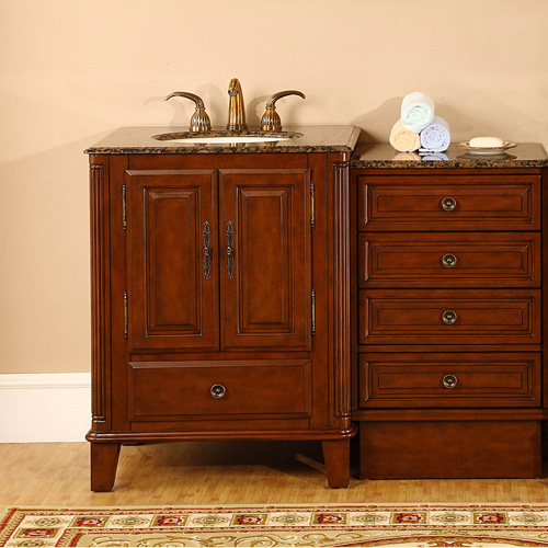 28" to 48.5" Alviano Single Vanity - with optional drawer bank