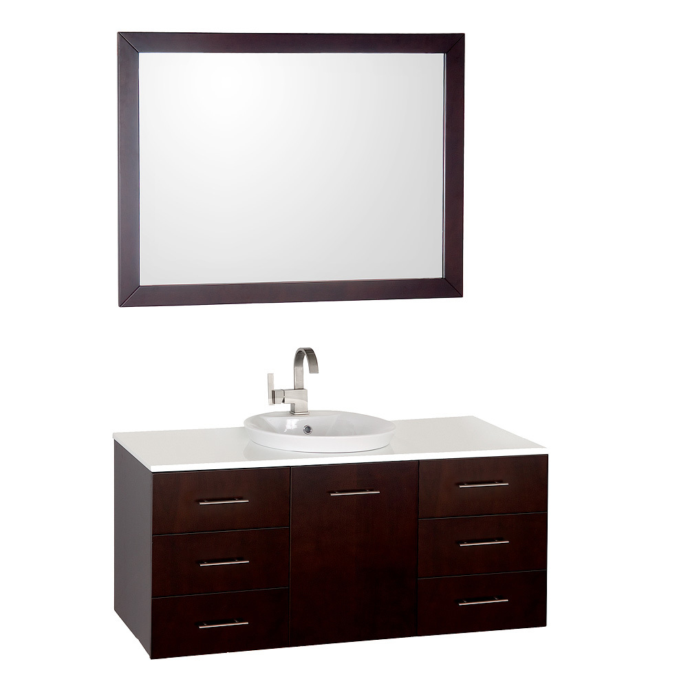 48" Arrano Single Vanity - with matching mirror 48" Arrano Single Vanity - with matching mirror