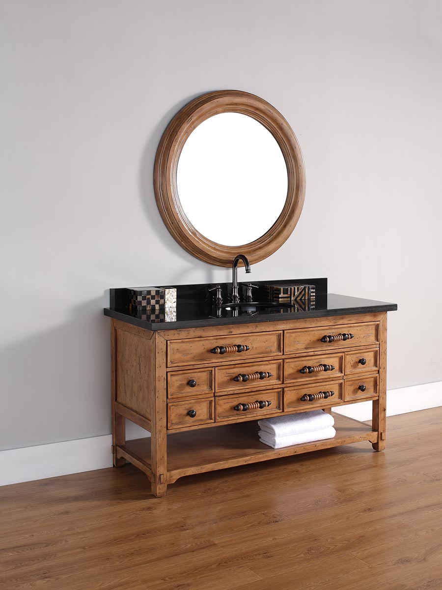 Shown with Absolute Black (Polished) Stone Top (backsplash shown is not available) Shown with Absolute Black (Polished) Stone Top (backsplash shown is not available)