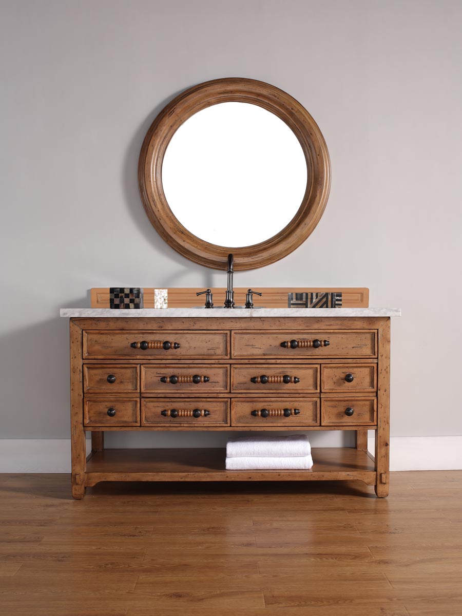 Shown with White Carrera Marble Top Shown with White Carrera Marble Top