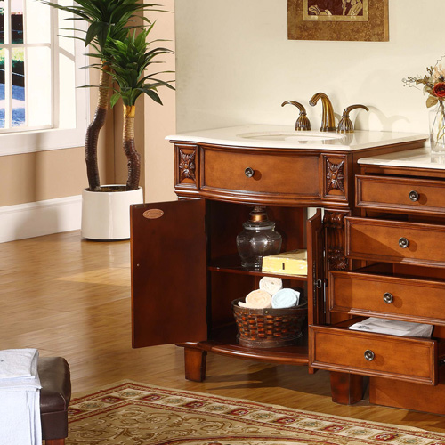 Vanity with Optional Drawer Bank Vanity with Optional Drawer Bank