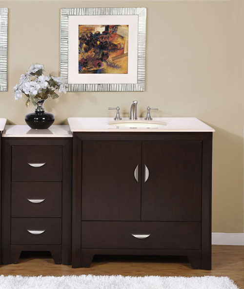 36" Baris Single Vanity - with Optional Drawer Bank 36" Baris Single Vanity - with Optional Drawer Bank