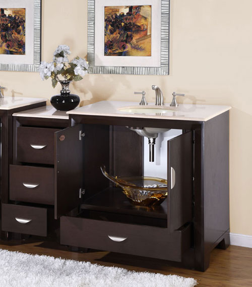 Bathroom Vanity With Drawers On Left Side Land Design Reference