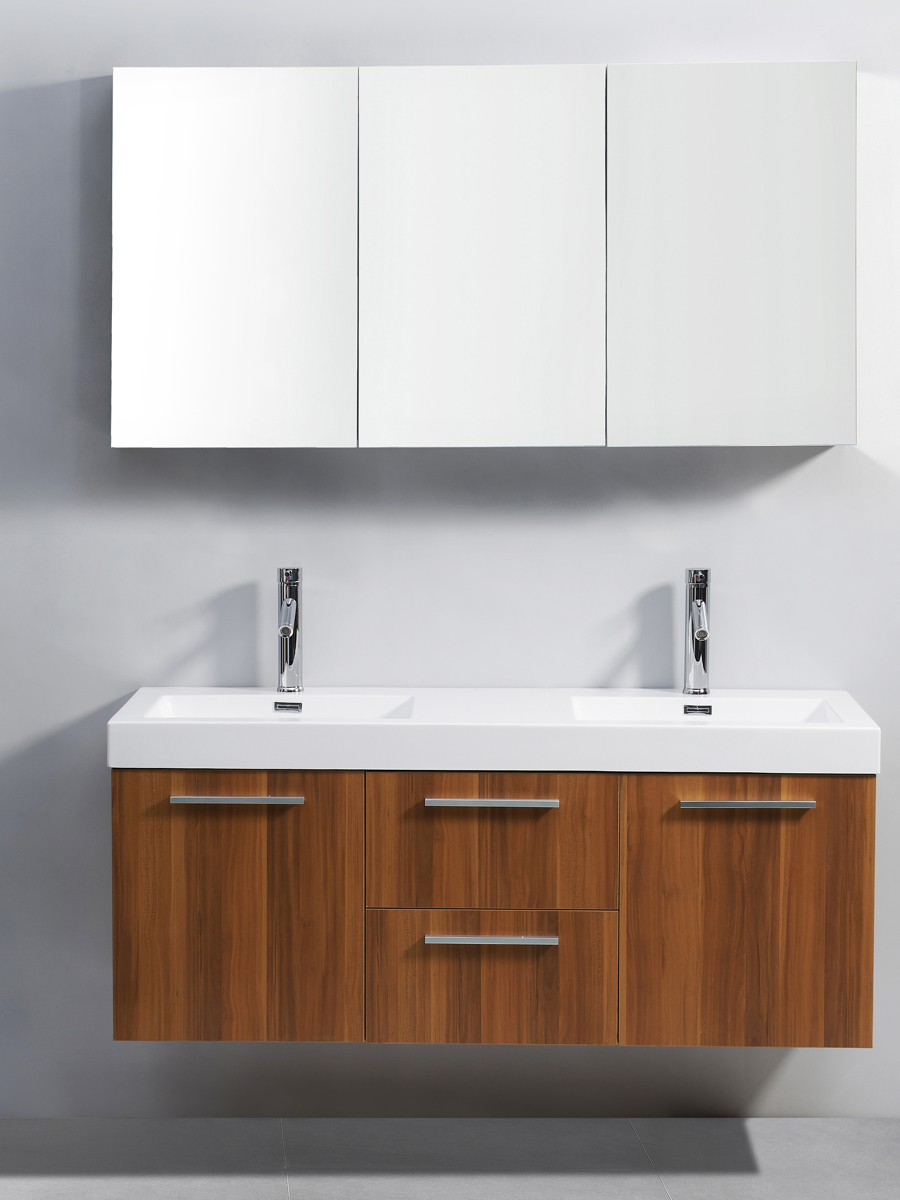 54" Midori Double Sink Vanity in Plum 54" Midori Double Sink Vanity in Plum