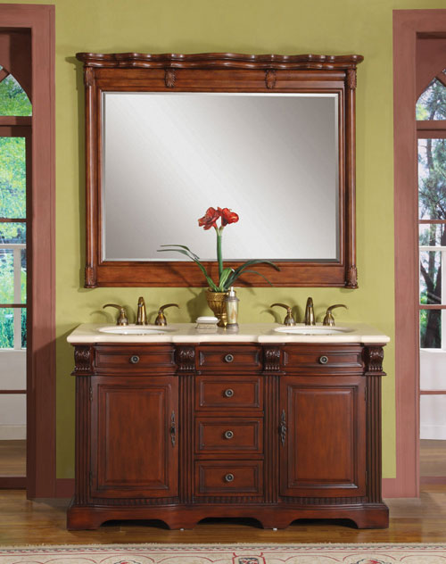 58" Myras Double Vanity - with optional mirror 58" Myras Double Vanity - with optional mirror