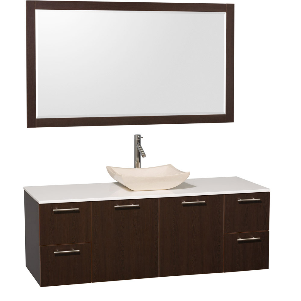 Artificial Stone Top - Shown with Ivory Marble Sink Artificial Stone Top - Shown with Ivory Marble Sink