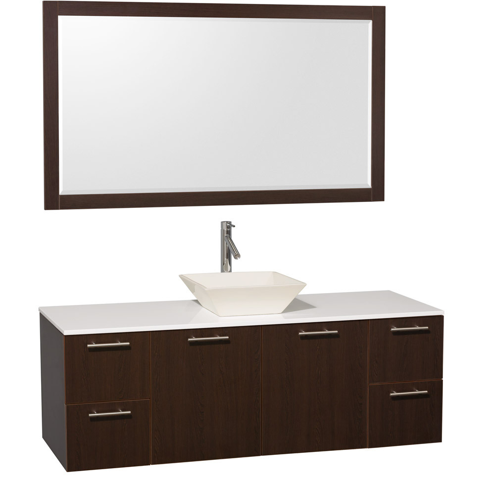 Artificial Stone Top - Shown with Bone Porcelain Sink Artificial Stone Top - Shown with Bone Porcelain Sink