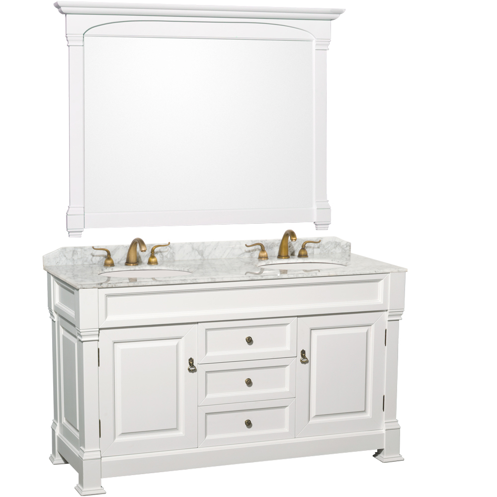 Shown with Carrera White Marble Top