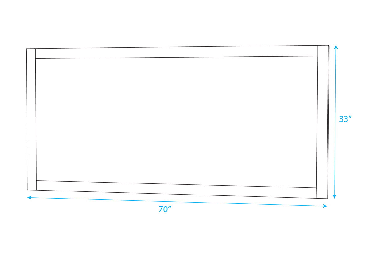 Large Mirror - Dimensions Large Mirror - Dimensions
