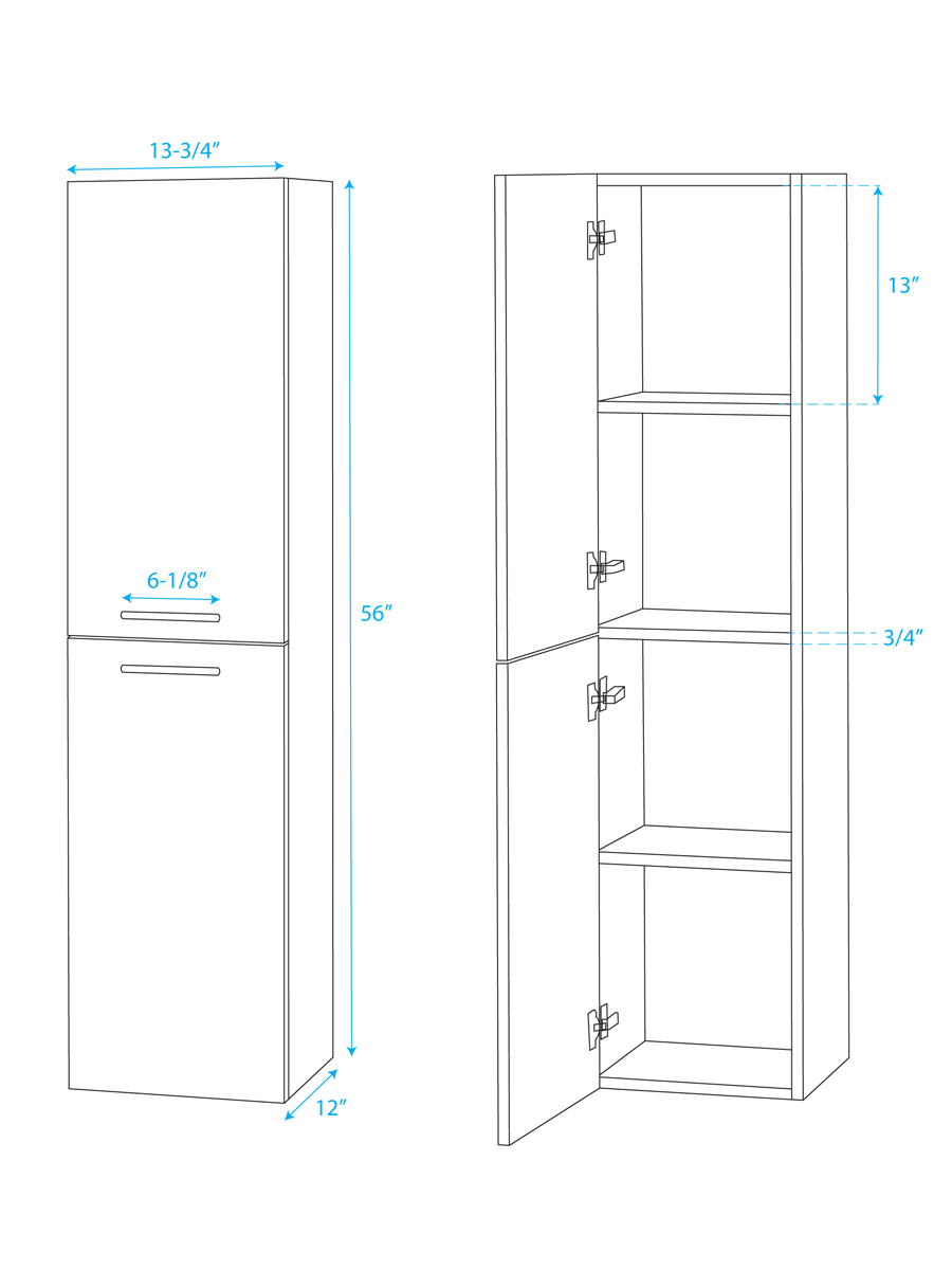 Optional Wall Cabinet - Dimensions Optional Wall Cabinet - Dimensions