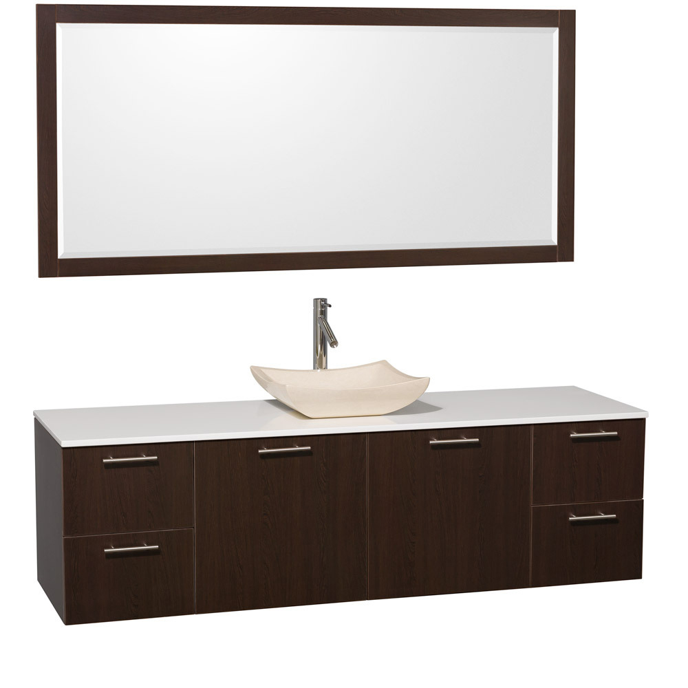 Artificial Stone Top - with Ivory Marble Sink Artificial Stone Top - with Ivory Marble Sink