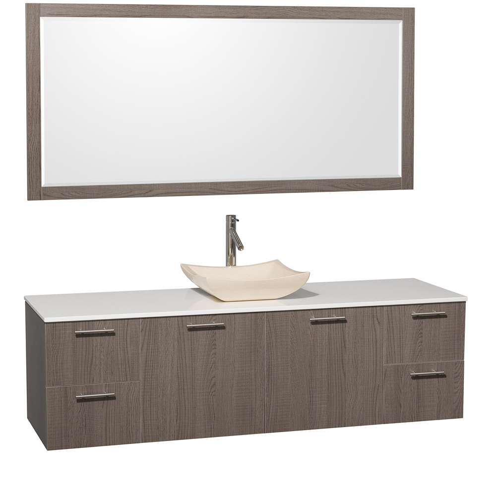 Artificial Stone Top - with Ivory Marble Sink Artificial Stone Top - with Ivory Marble Sink
