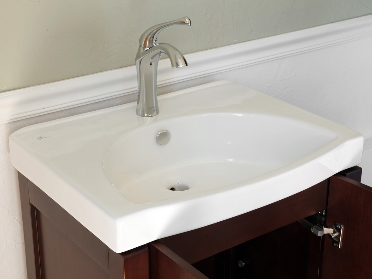 Vitreous China Integrated Sink Top