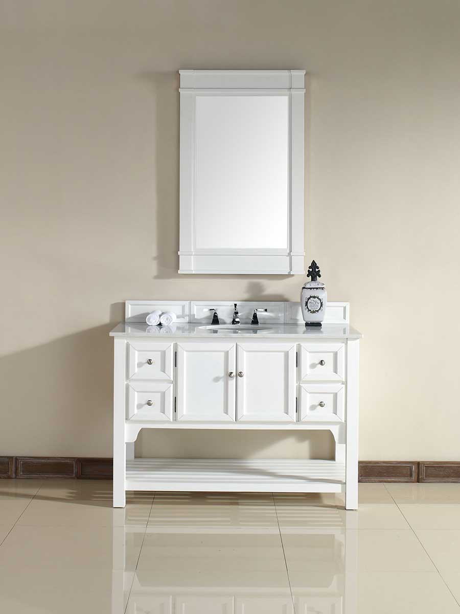 48" South Hampton Single Bath Vanity - Pure White 