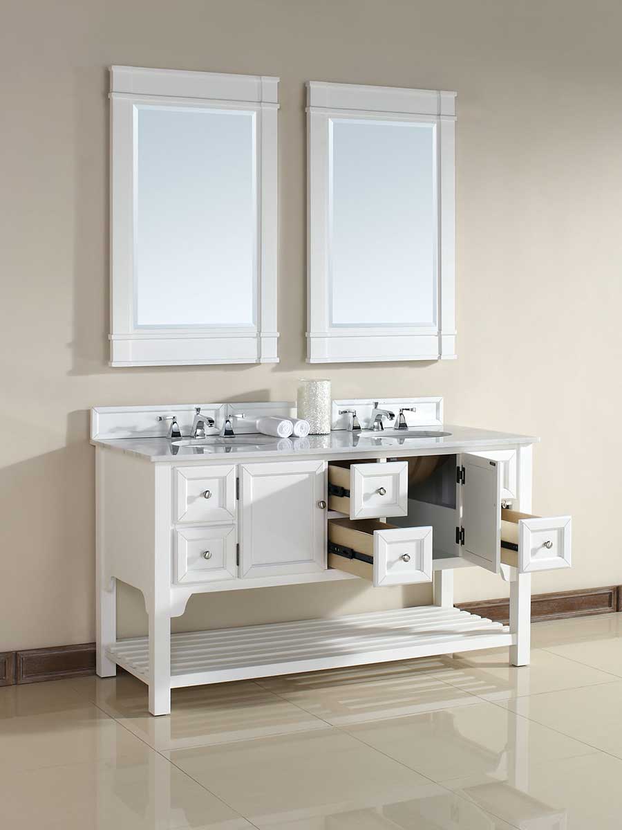 60" South Hampton Double Sink Vanity - Pure White 60" South Hampton Double Sink Vanity - Pure White