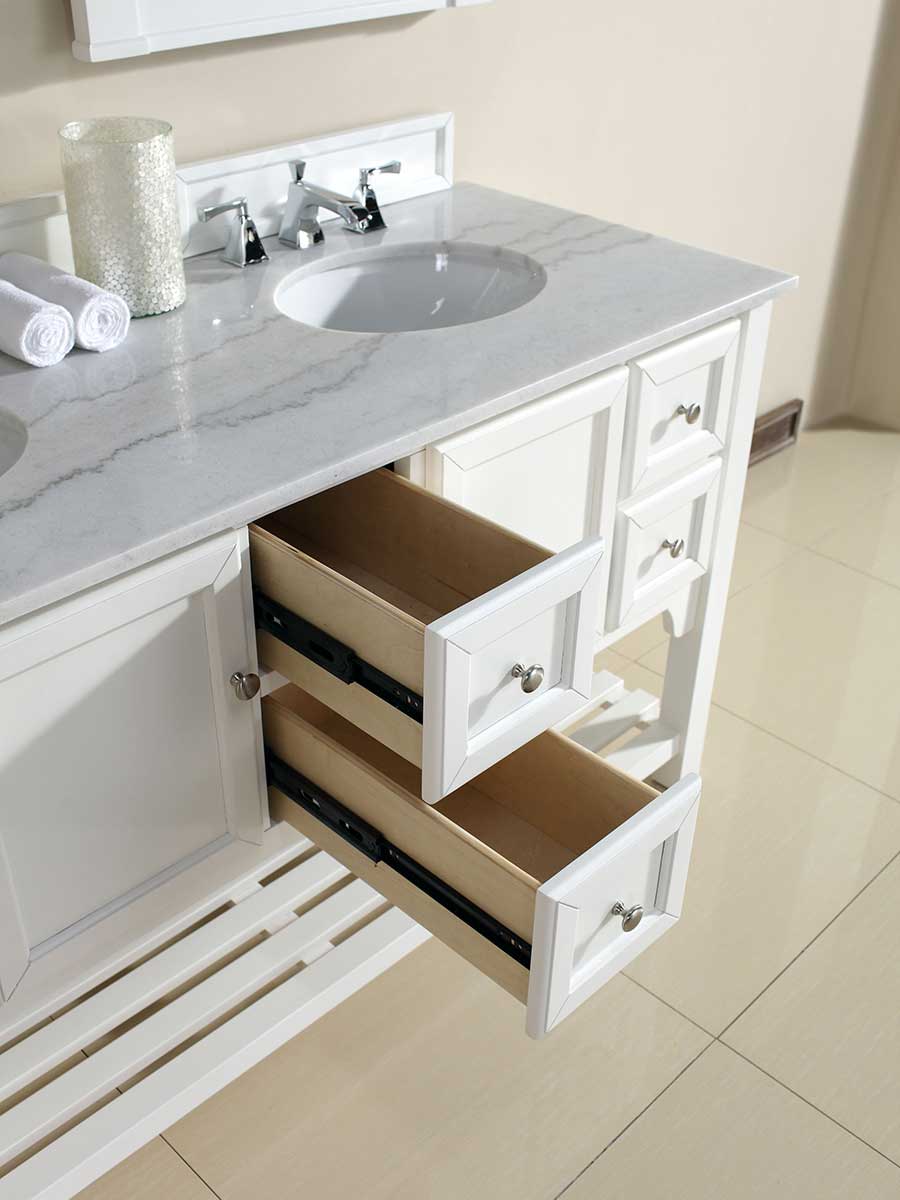 60" South Hampton Double Sink Vanity - Pure White 60" South Hampton Double Sink Vanity - Pure White