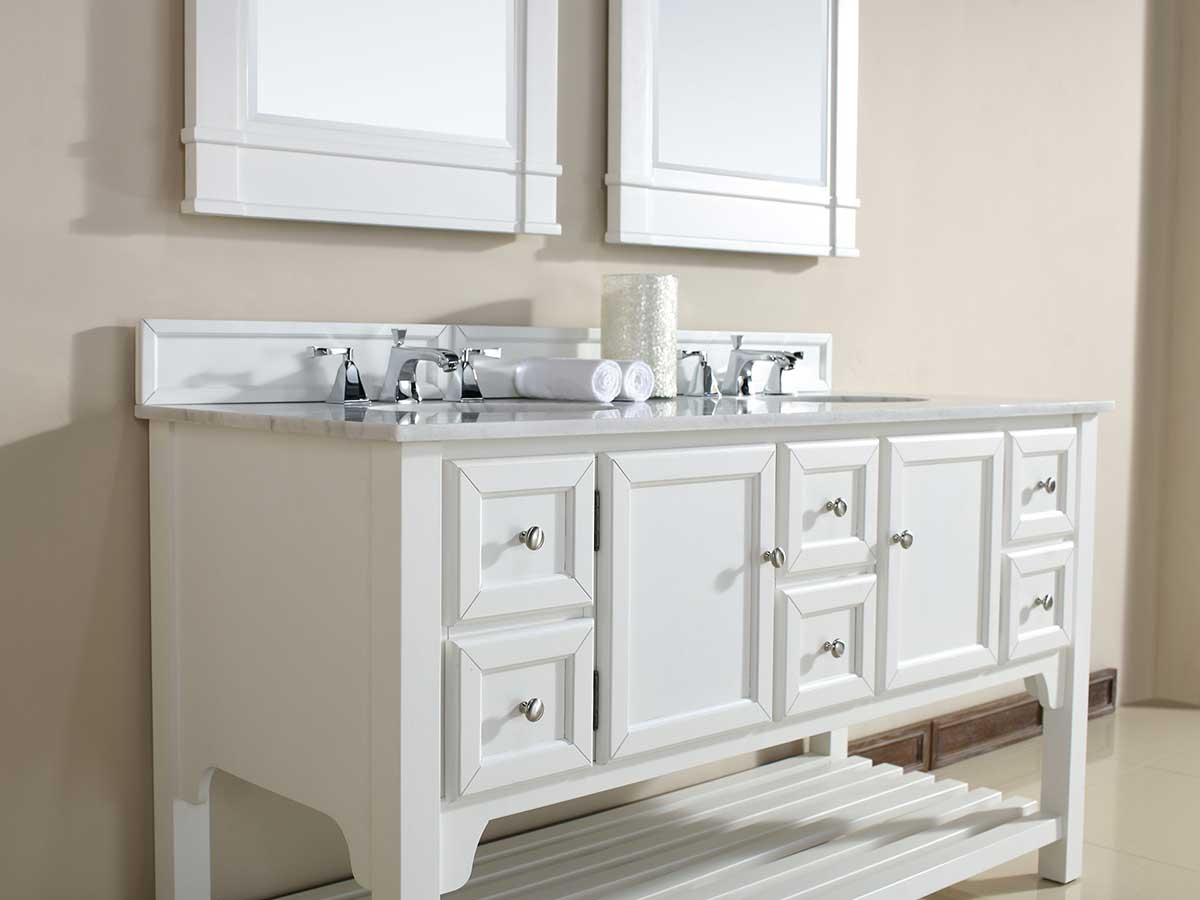 60" South Hampton Double Sink Vanity - Pure White 60" South Hampton Double Sink Vanity - Pure White