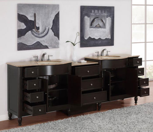 Two Double-Door Cabinets and Eleven Drawers Two Double-Door Cabinets and Eleven Drawers