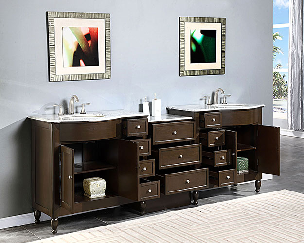 Two Double-Door Cabinets and Eleven Drawers Two Double-Door Cabinets and Eleven Drawers