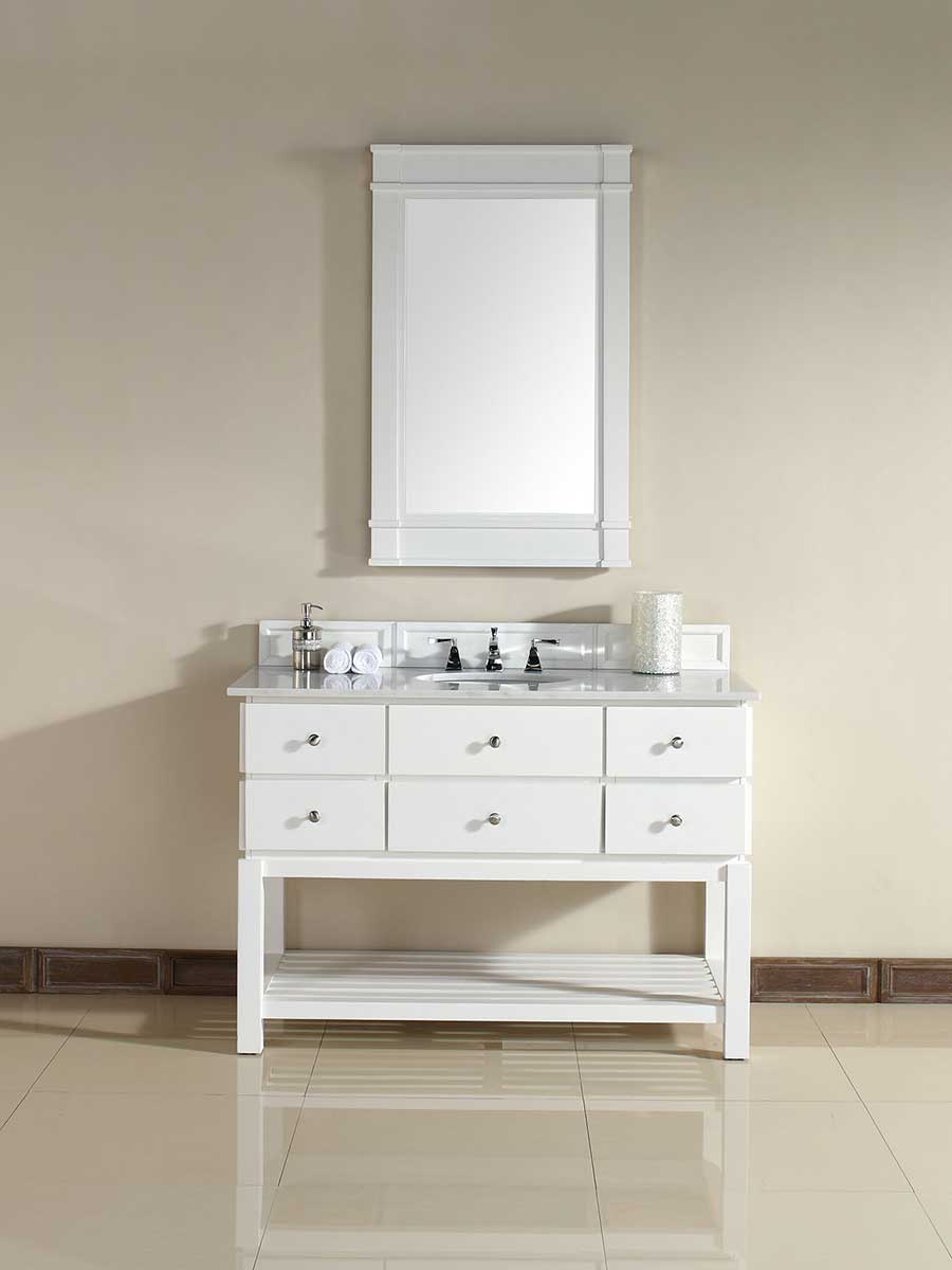 48" Andover Single Bath Vanity - Pure White 48" Andover Single Bath Vanity - Pure White