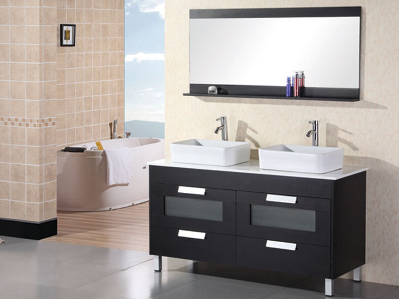 55" Francesca Double Vessel Sink Vanity 55" Francesca Double Vessel Sink Vanity