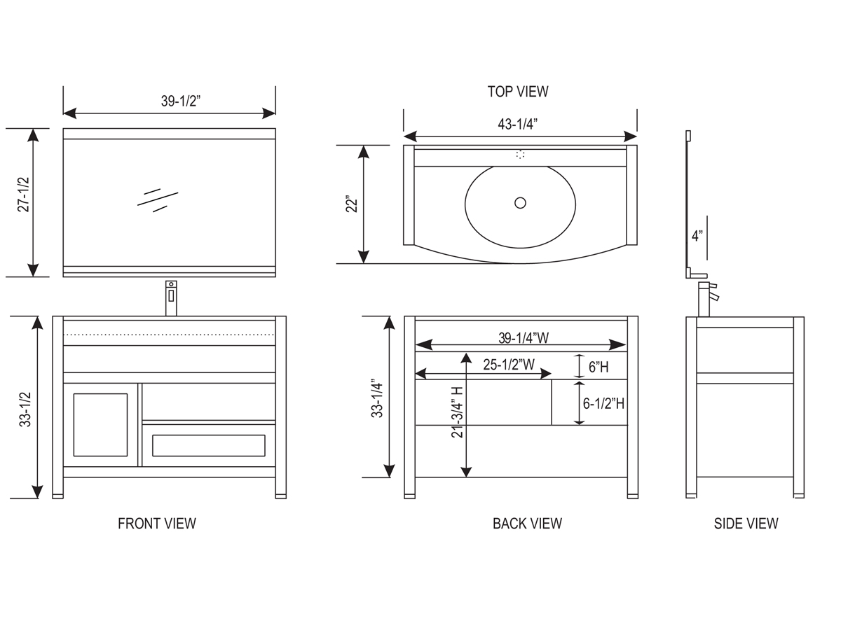 Bathroom Vanity Width Sizes Bathroom Guide by Jetstwit