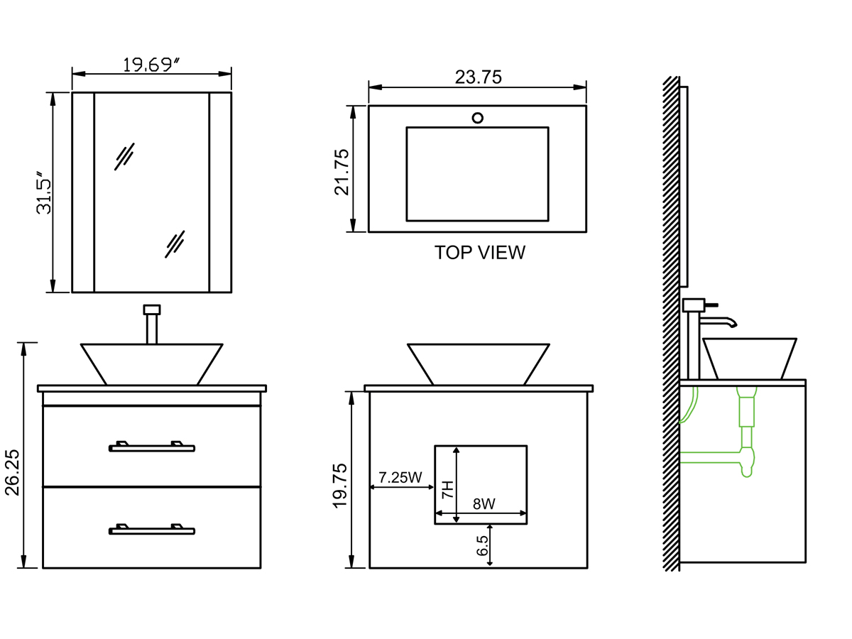 Average Bathroom Vanity Dimensions Bathroom Guide by Jetstwit