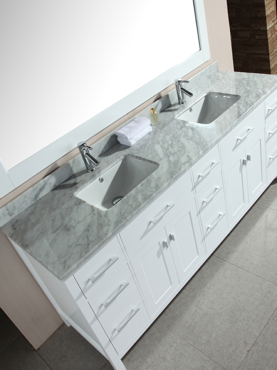 78 London Double Sink Vanity White Bathgems Com