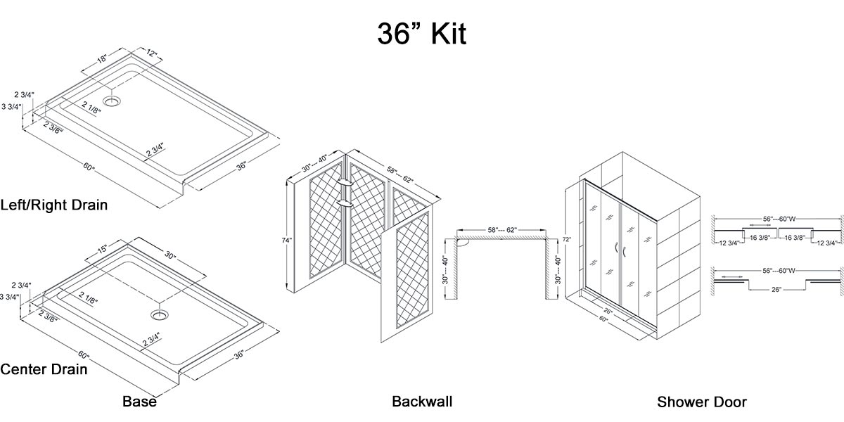 36" Kit - Dimensions 36" Kit - Dimensions