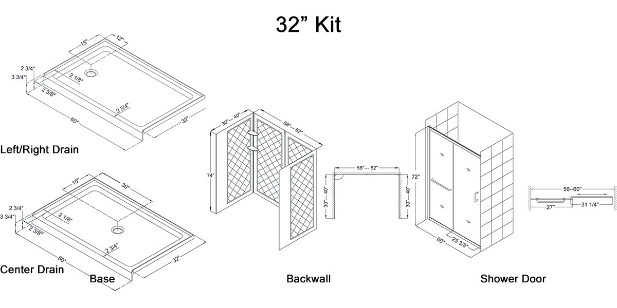 32" Kit - Dimensions 32" Kit - Dimensions