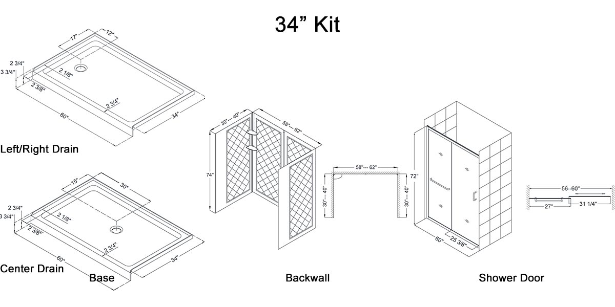 34" Kit - Dimensions 34" Kit - Dimensions