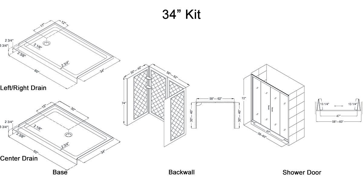 34" Kit - Dimensions 34" Kit - Dimensions