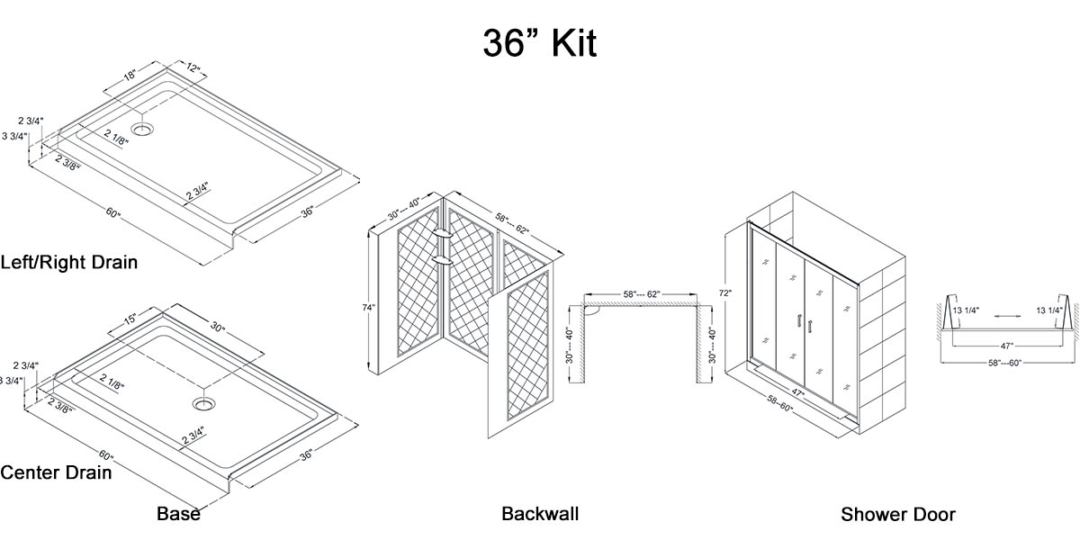 36" Kit - Dimensions 36" Kit - Dimensions